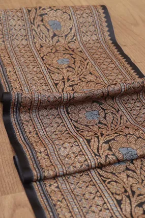 Black Banarasi Silk Lace ( 4 Mtr )