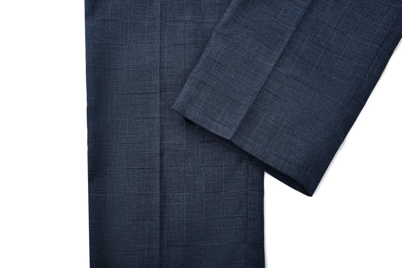 Blended Stretch Prince of Whales Check Suit Pants in Slim Fit