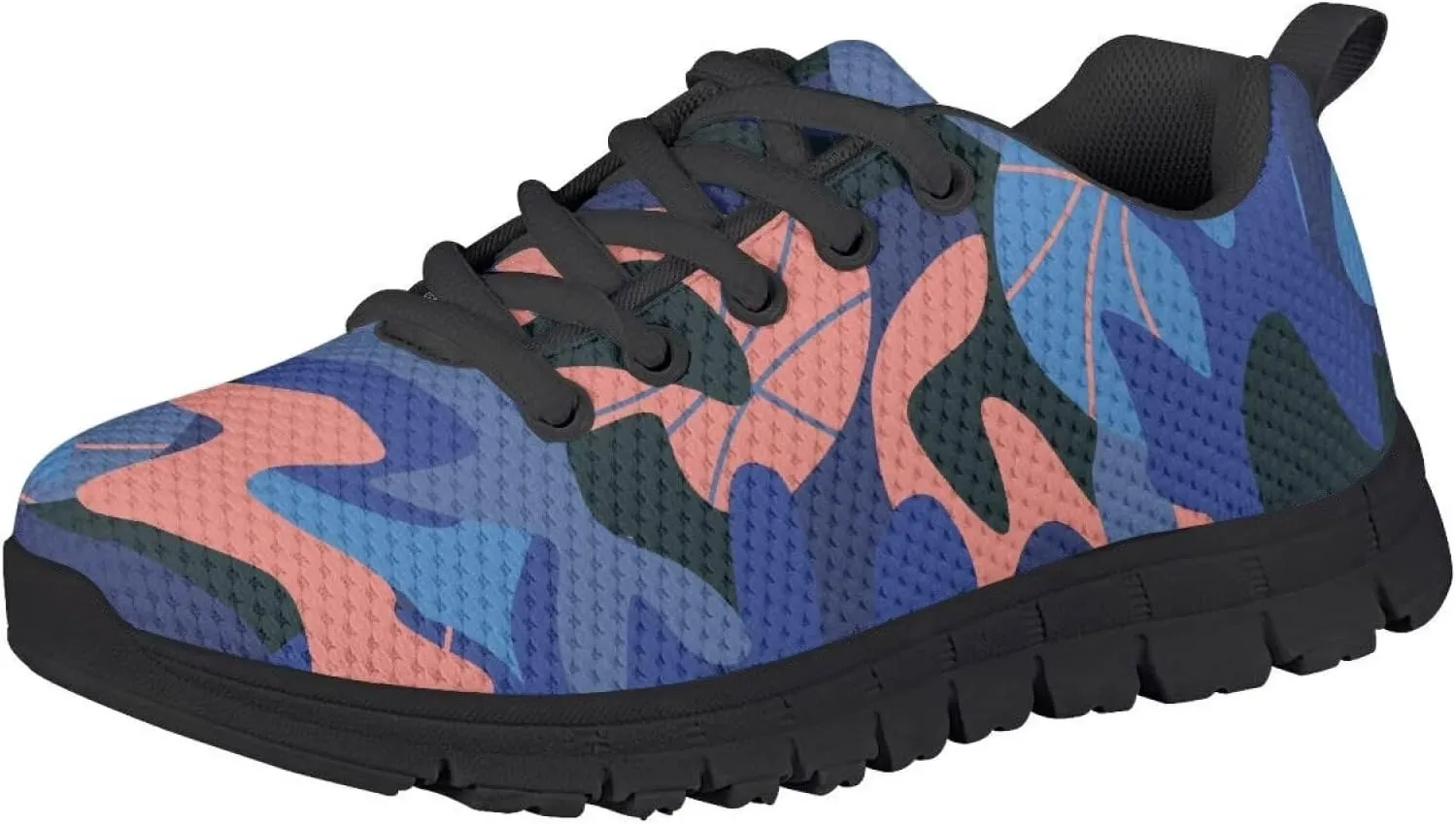 Boy's Sneakers Lightweight Camo Graphic Tennis Shoes Breathable Soft Athletic Running Shoes for Little Big Boys
