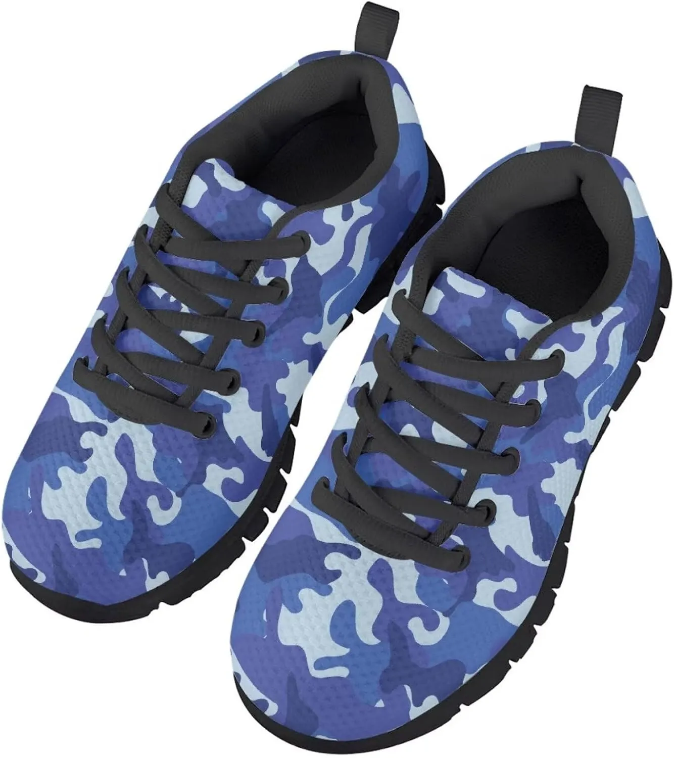 Boy's Sneakers Lightweight Camo Graphic Tennis Shoes Breathable Soft Athletic Running Shoes for Little Big Boys