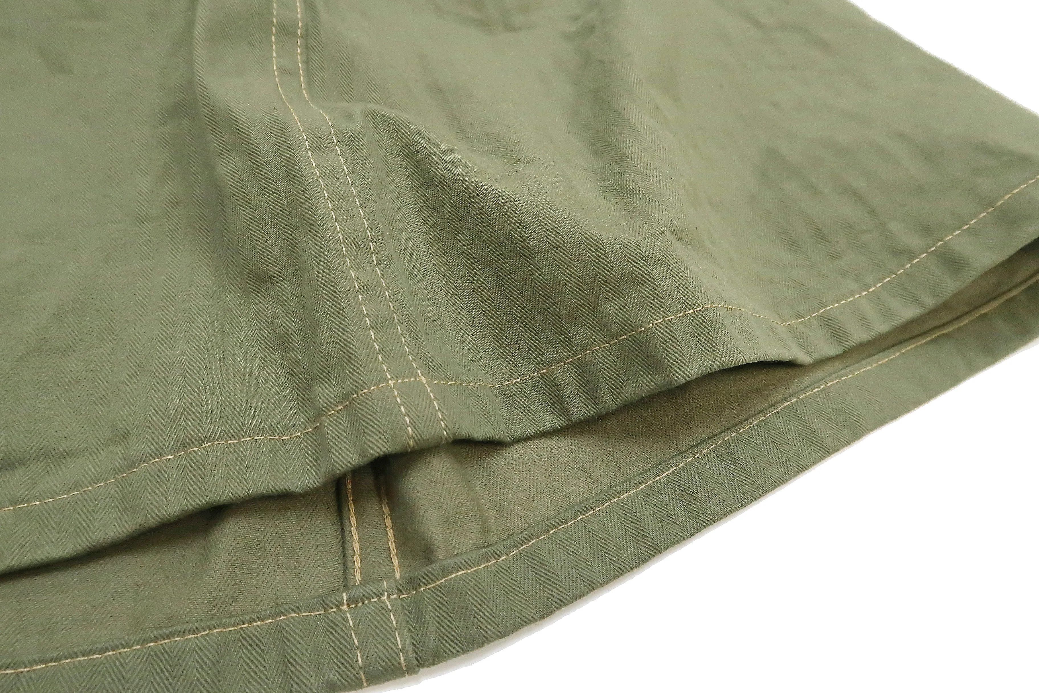 Buzz Rickson Jacket Men's Reproduction of WW2 USMC P44 HBT Utility Jacket P-44 BR15123 Olive