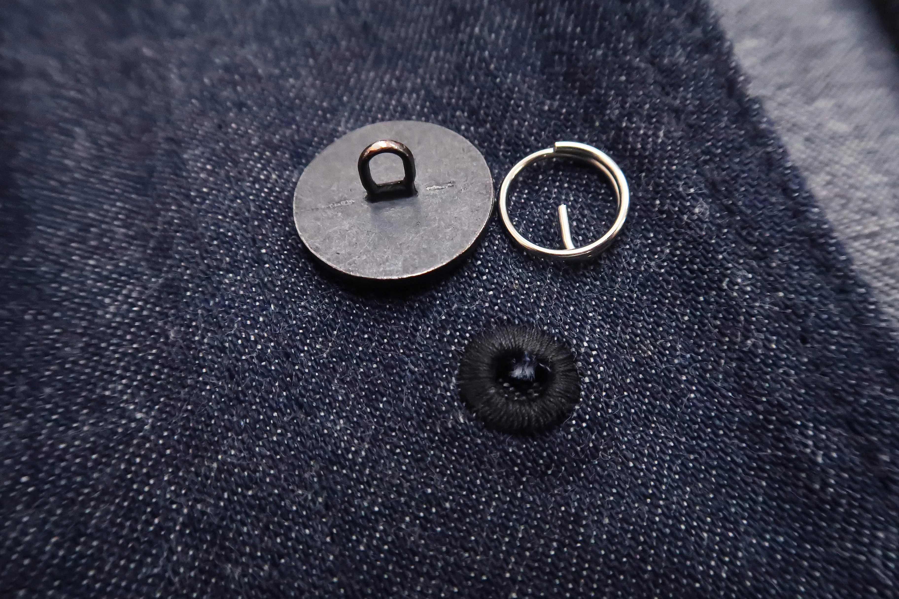 Buzz Rickson Shawl Collar Denim Jacket Men's Reproduction of US Navy Dungaree Jumper BR12744