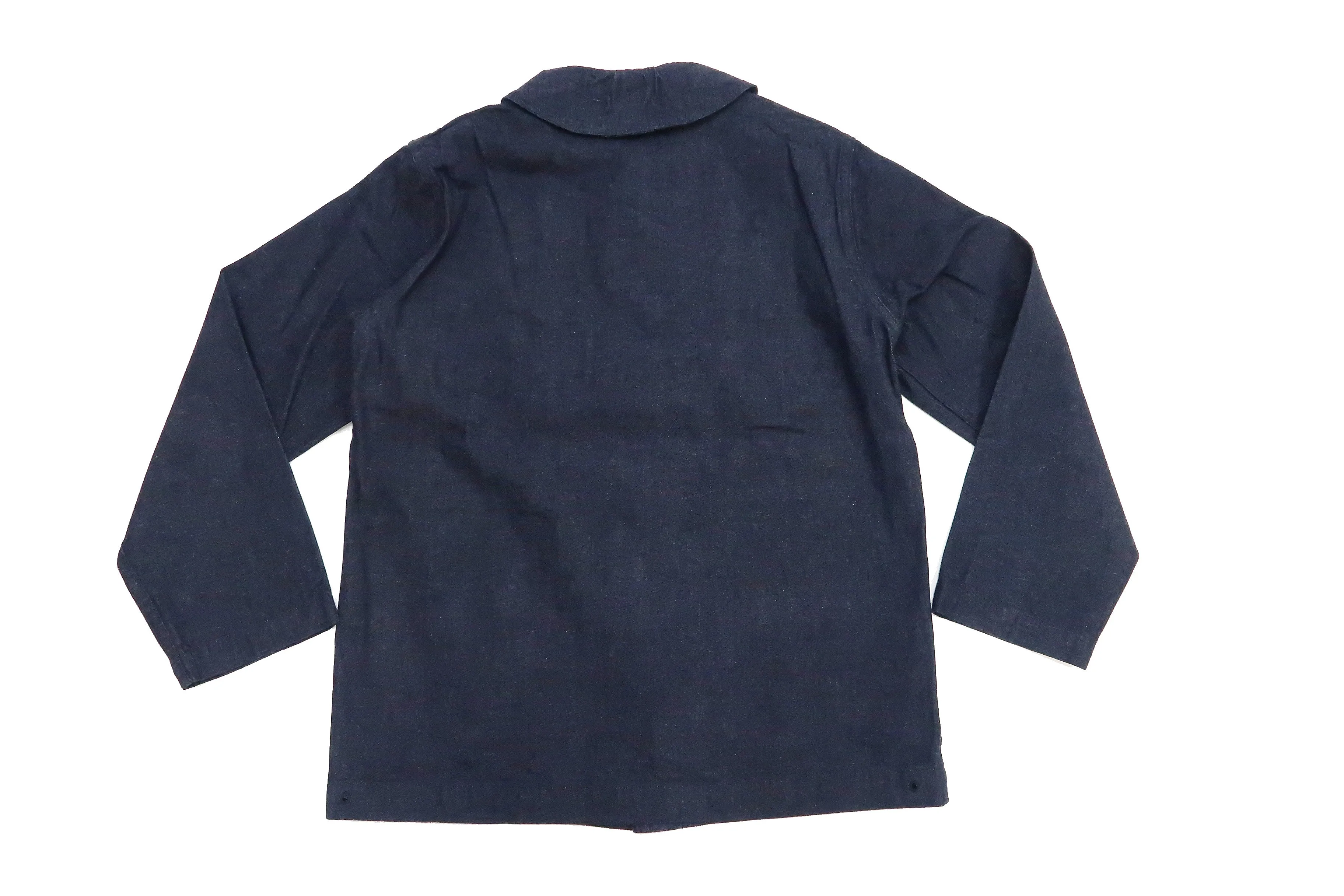 Buzz Rickson Shawl Collar Denim Jacket Men's Reproduction of US Navy Dungaree Jumper BR12744