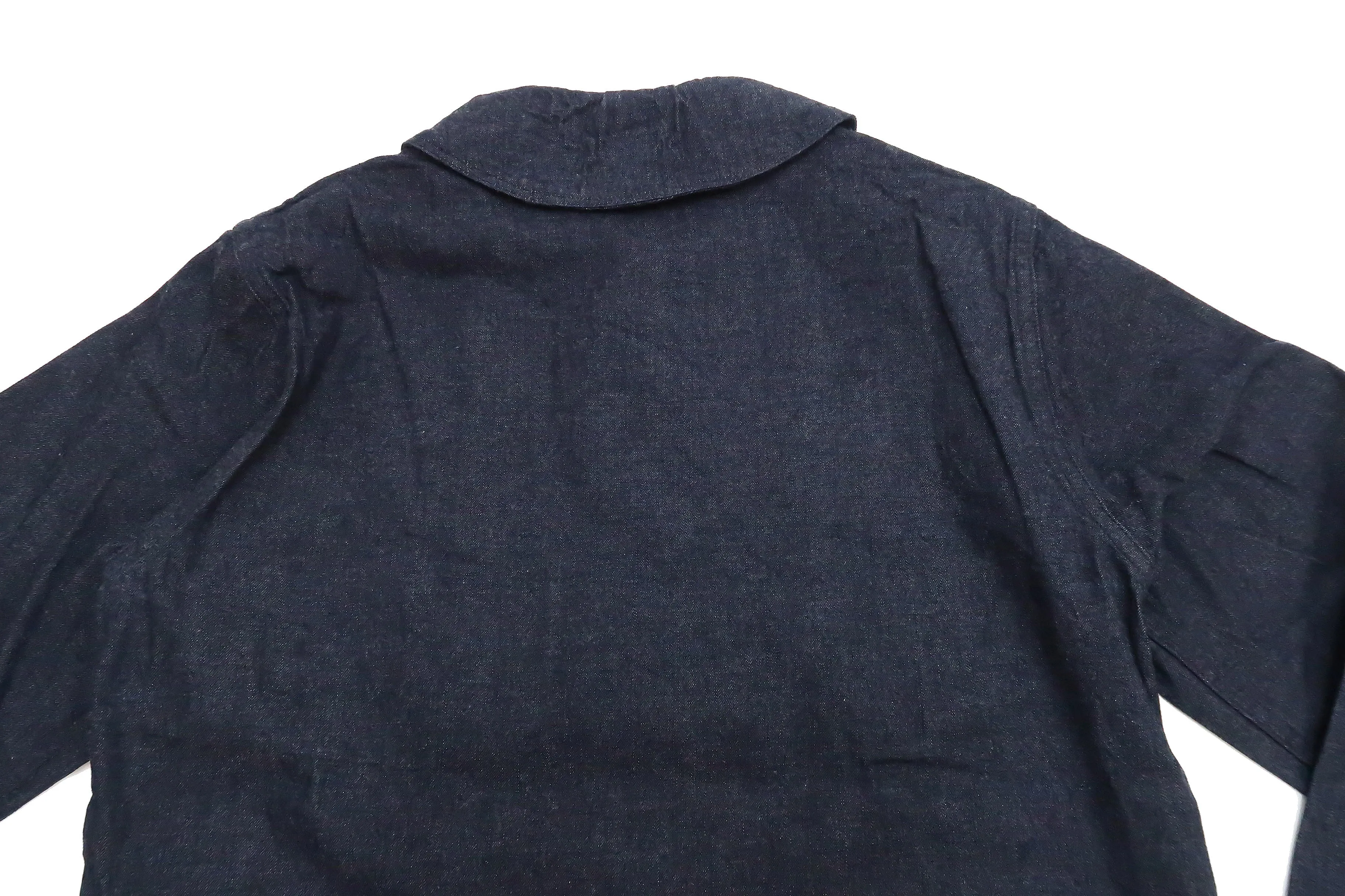 Buzz Rickson Shawl Collar Denim Jacket Men's Reproduction of US Navy Dungaree Jumper BR12744