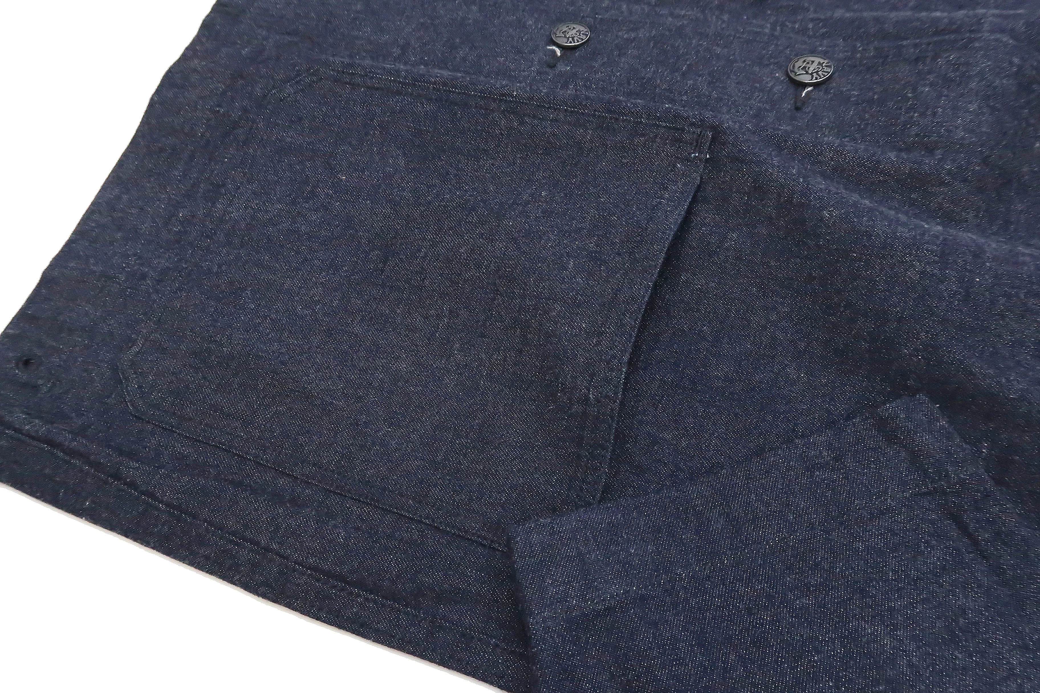 Buzz Rickson Shawl Collar Denim Jacket Men's Reproduction of US Navy Dungaree Jumper BR12744