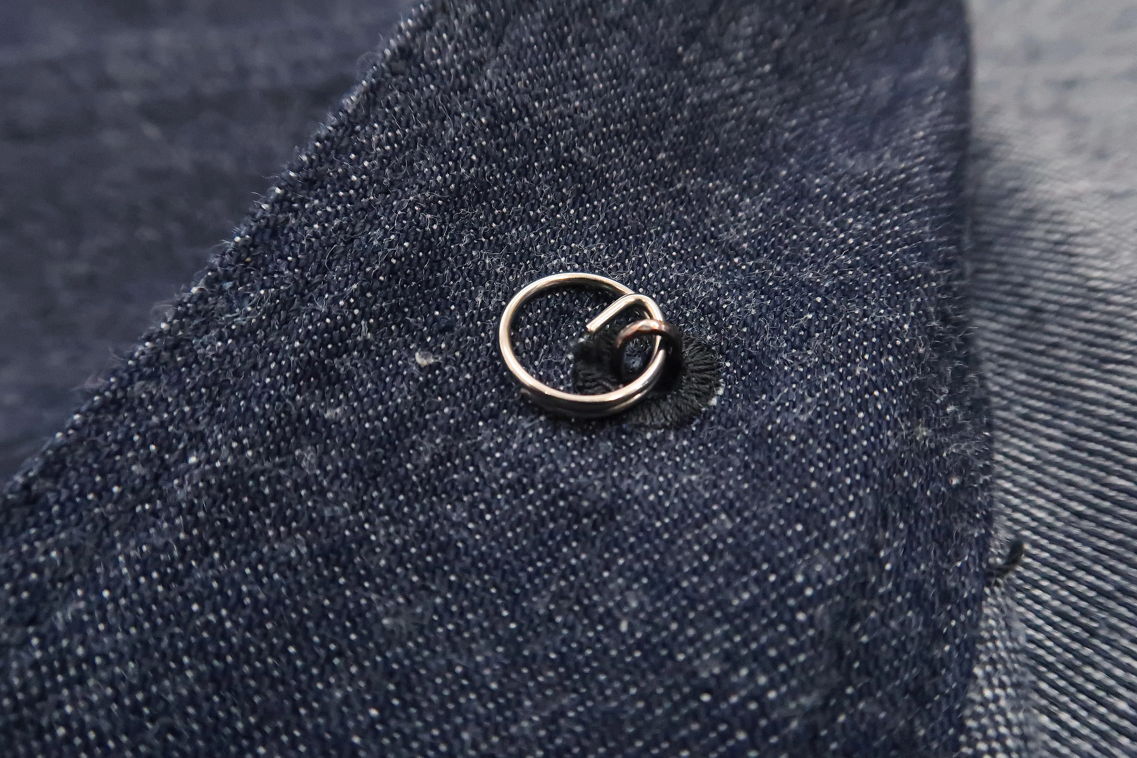 Buzz Rickson Shawl Collar Denim Jacket Men's Reproduction of US Navy Dungaree Jumper BR12744