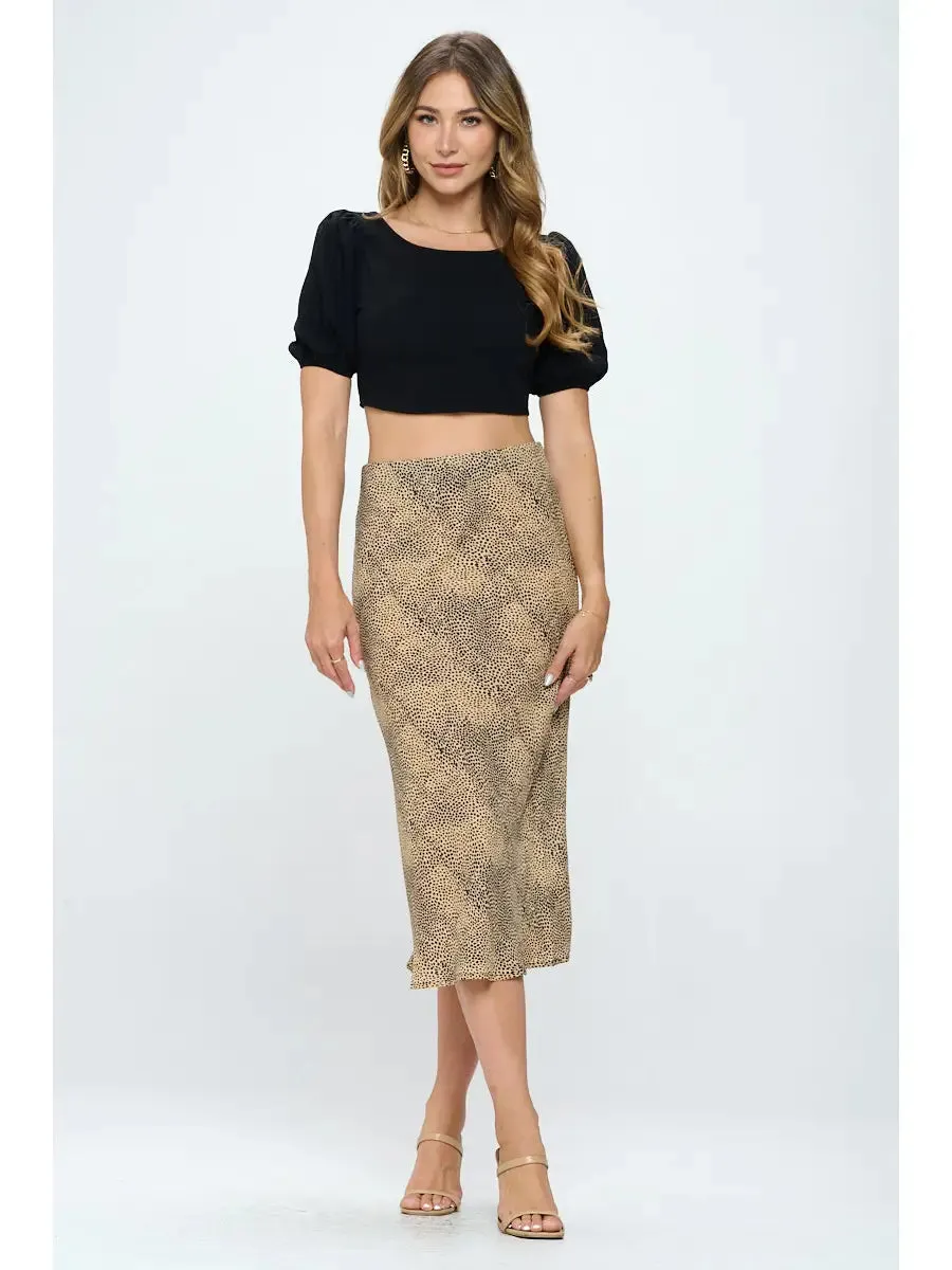 Celeste Solid Linen Crop Top with Open Back | Black