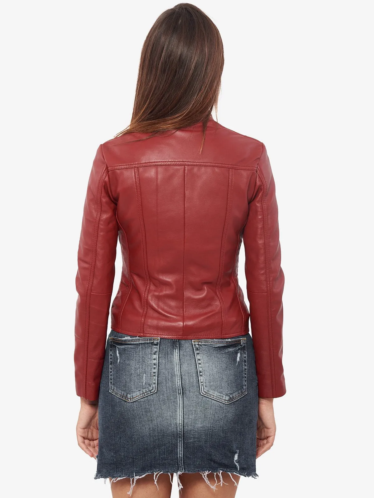 Fit Leather Jacket for Women Body By TJS