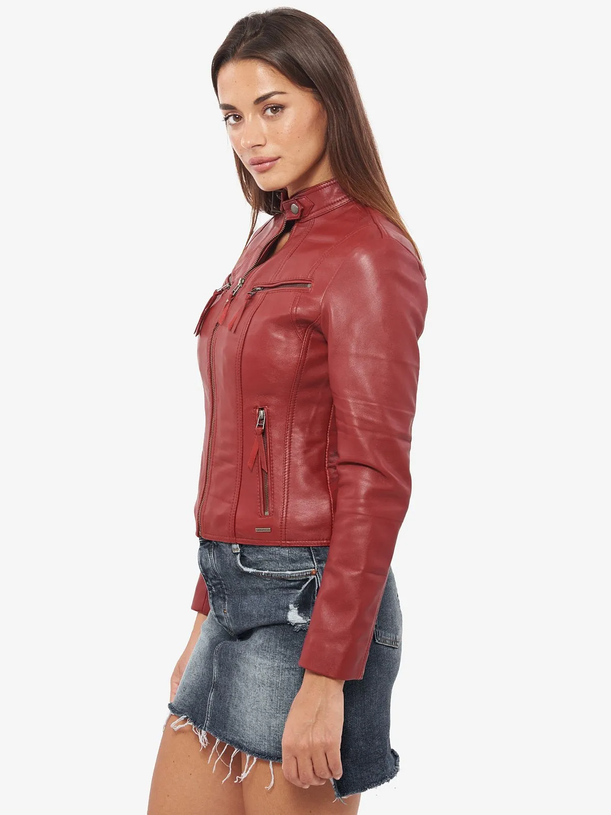 Fit Leather Jacket for Women Body By TJS