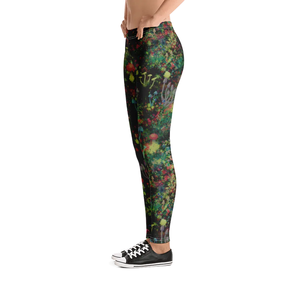 Midnight Mushrooms Leggings