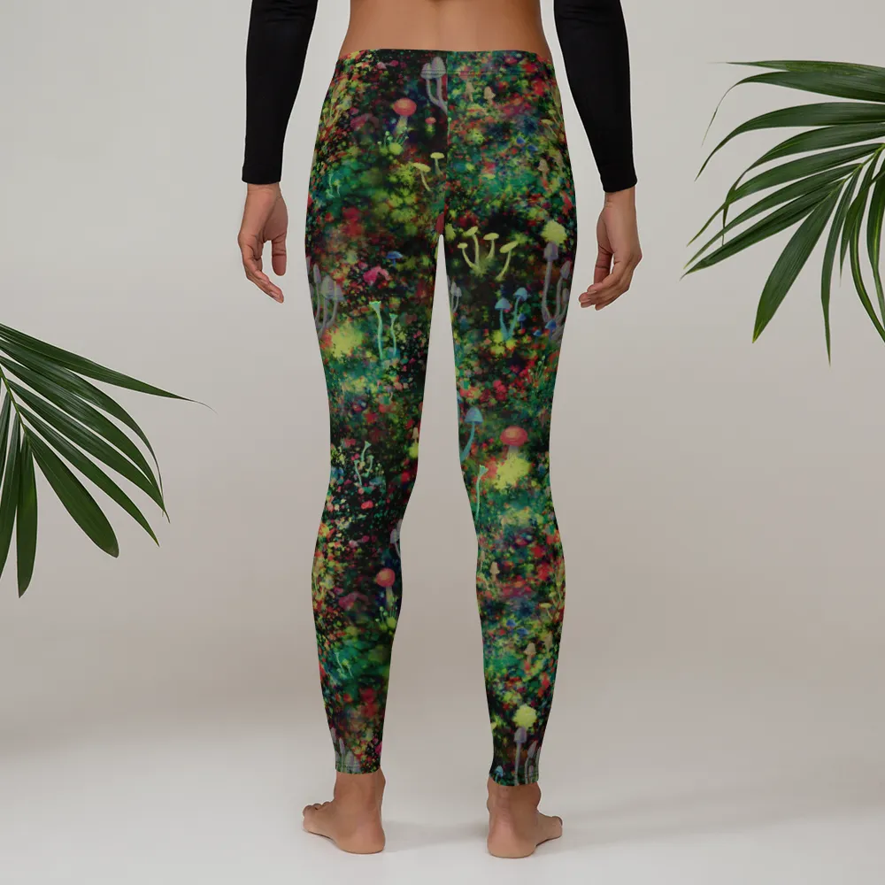 Midnight Mushrooms Leggings