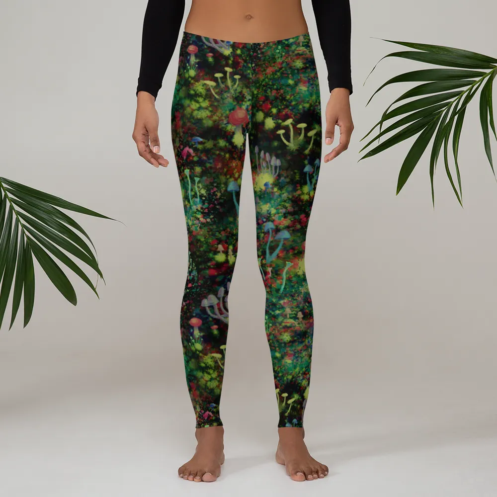 Midnight Mushrooms Leggings