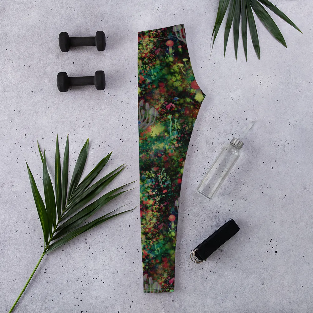 Midnight Mushrooms Leggings