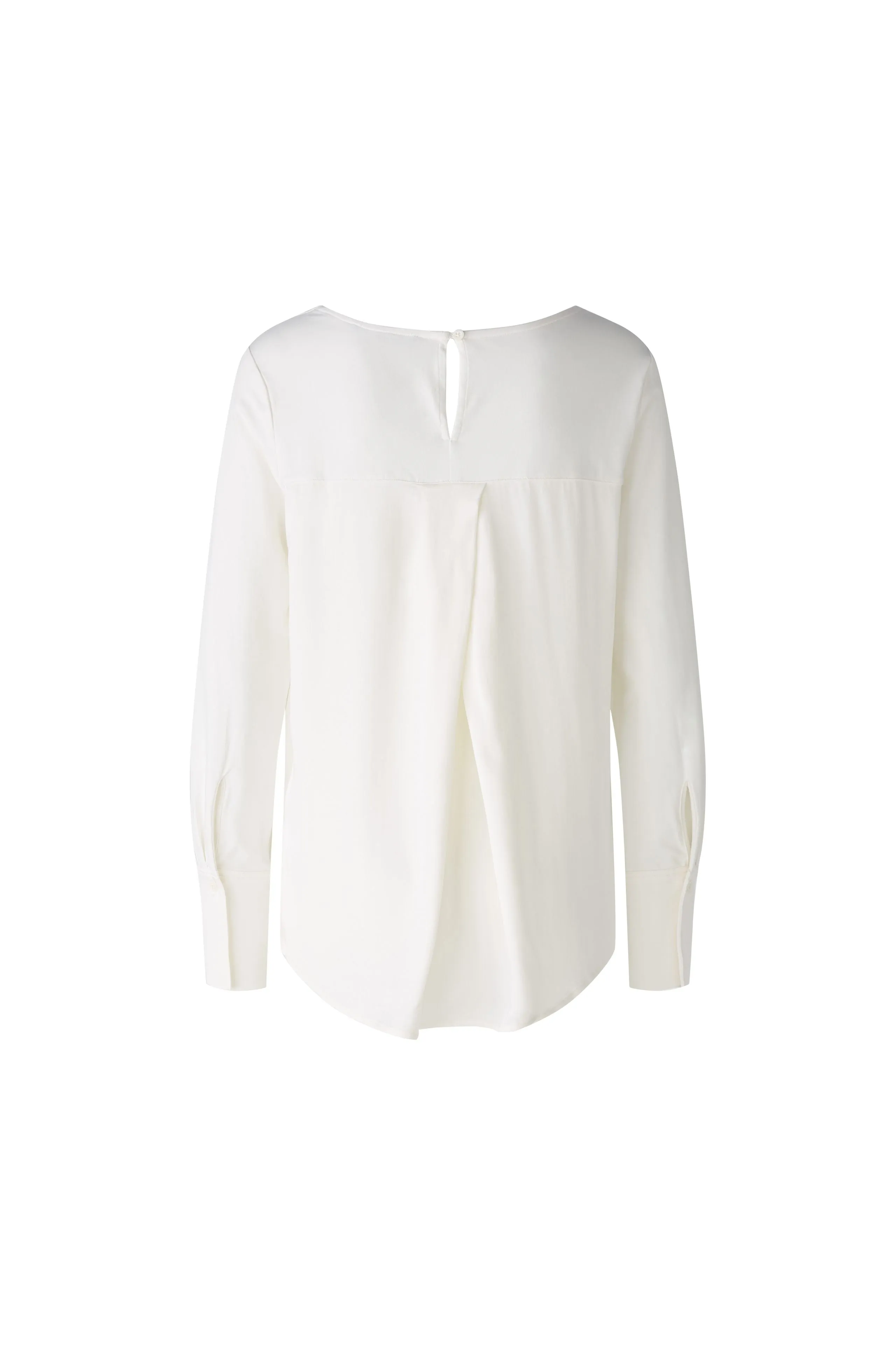 Oui Scoop Neck Blouse With Long Sleeves