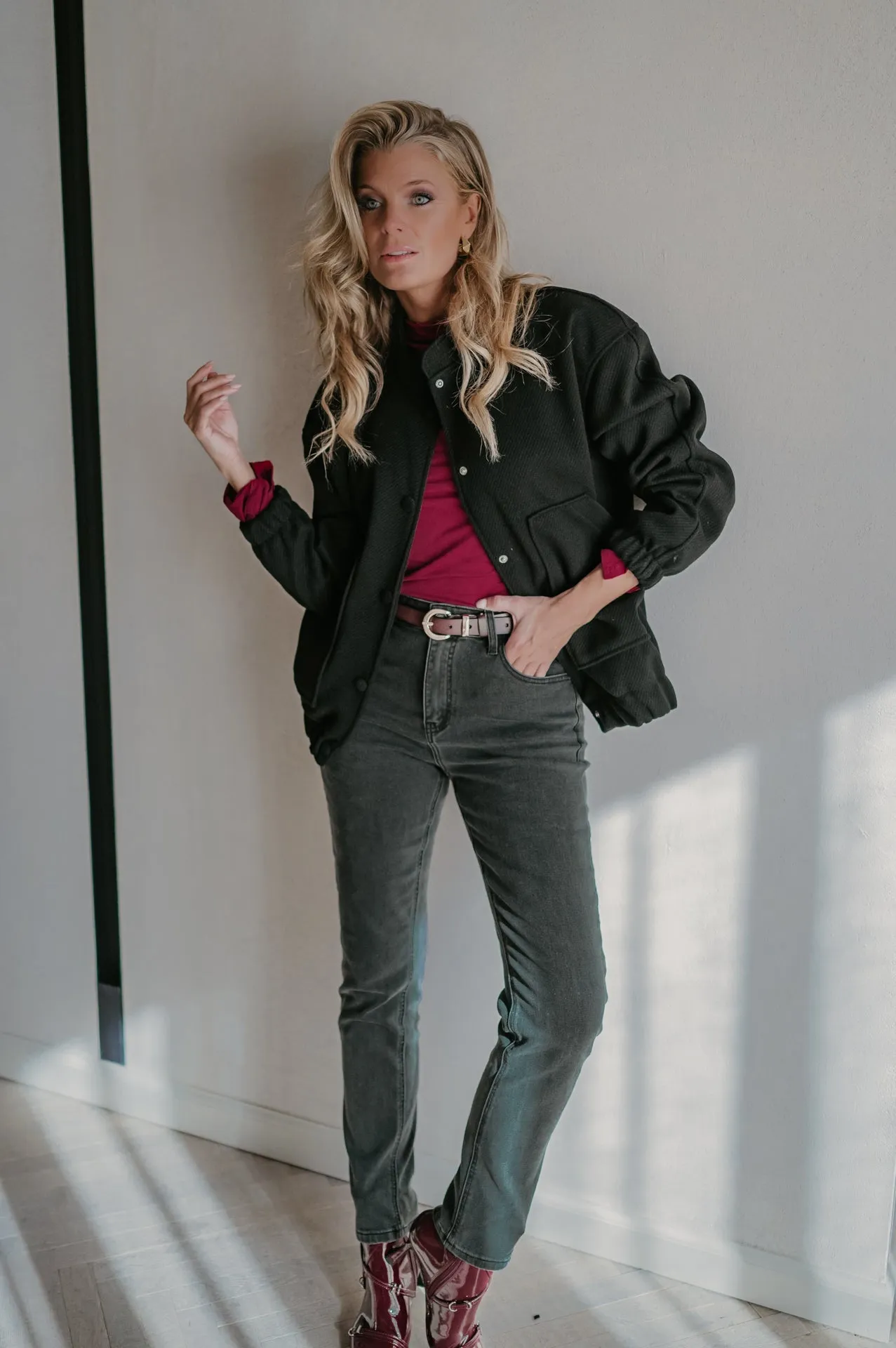 Regna bomber jacket I Black