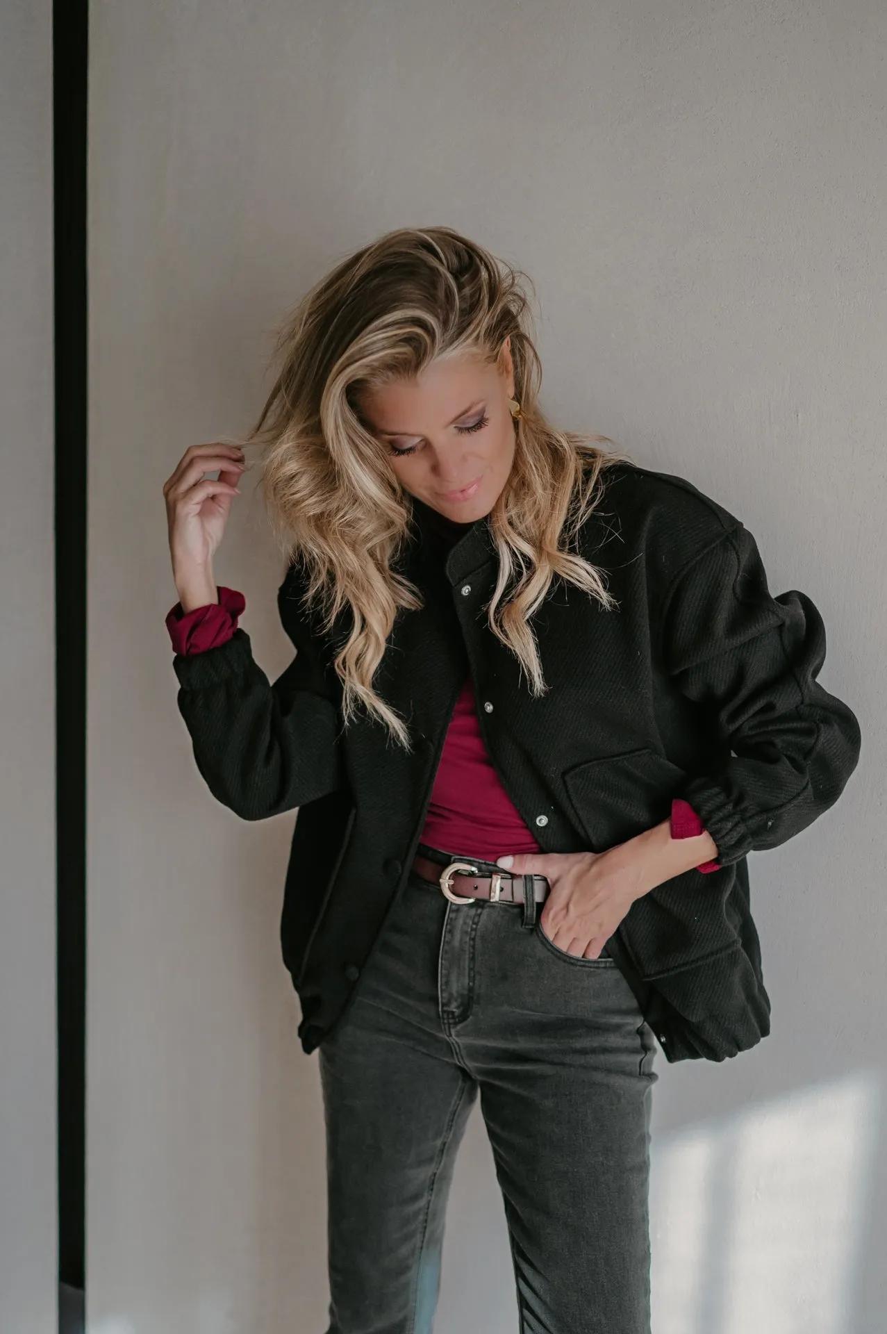 Regna bomber jacket I Black
