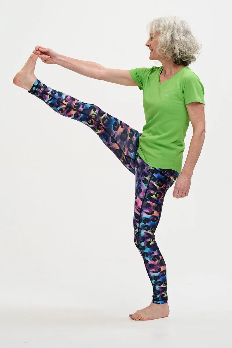 Sale Unisex Leggings | Rainbow Leopard