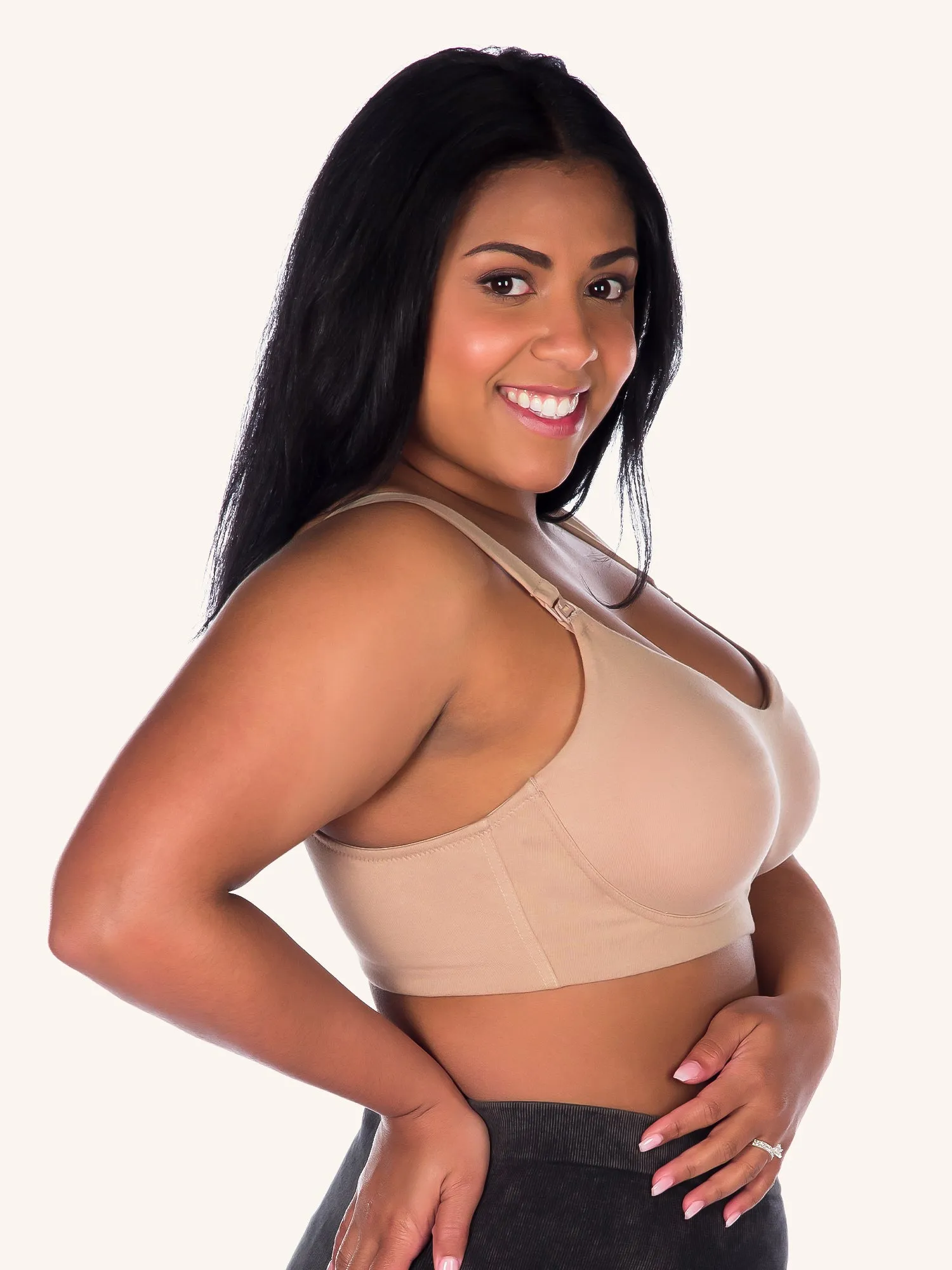 The Natalie -  Cotton Wirefree Nursing Sports Bra