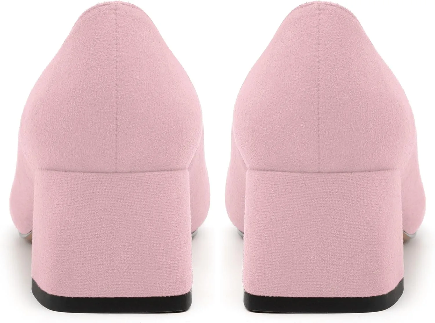 Women’s Pumps, Chunky Low Block Heels Square Closed Toe Dress Pumps Shoes for Women